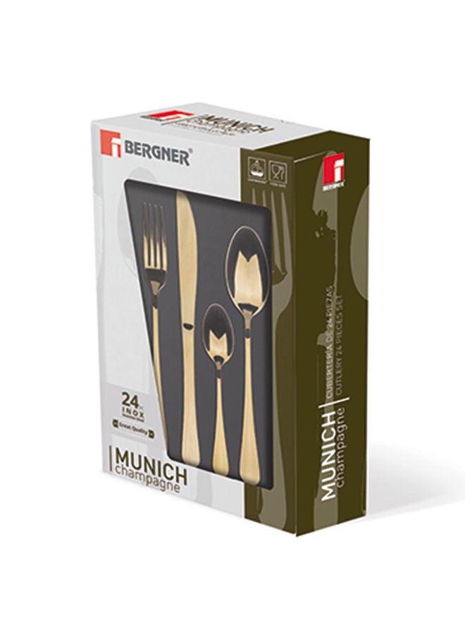 BERGNER 24-Piece Munich Stainless Steel Cutlery Set - Image 3
