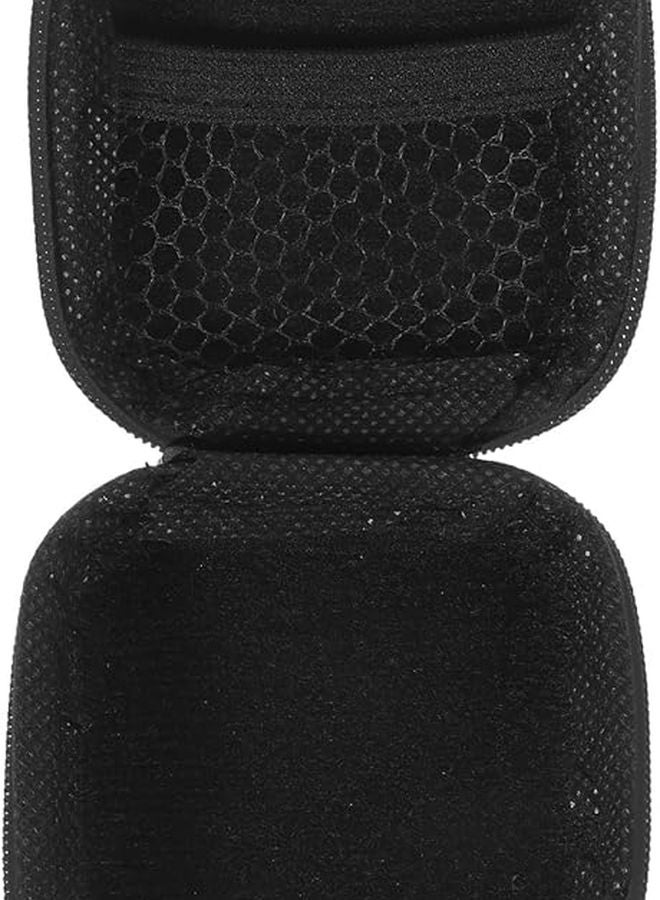 EVA Material Portable Earphone Case Travel Organizer Pouch For Chargers Cords Black - Image 1