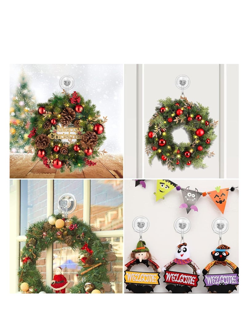 SYOSI Powerful Vacuum Suction Cup Hooks, Reusable Waterproof Shower Hook, 4Pcs Vacuum Suction Hooks - Razor Holder - Wreath Hook - Multi-Use for Bathroom Kitchen Office - Image 5