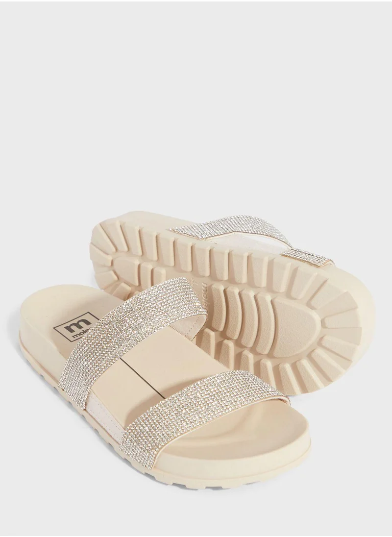 MOLECA Ava Multi Strap Flat Sandals