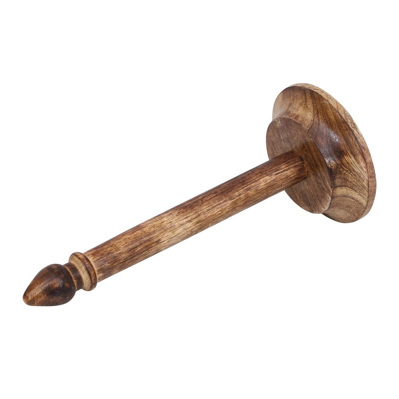 Vintageware® Wooden Paper Towel Holder Stand | Wooden Tissue & Toilet Paper Holder for Home, Kitchen, Hotels & Offices | Standard Brown Finish - Image 4