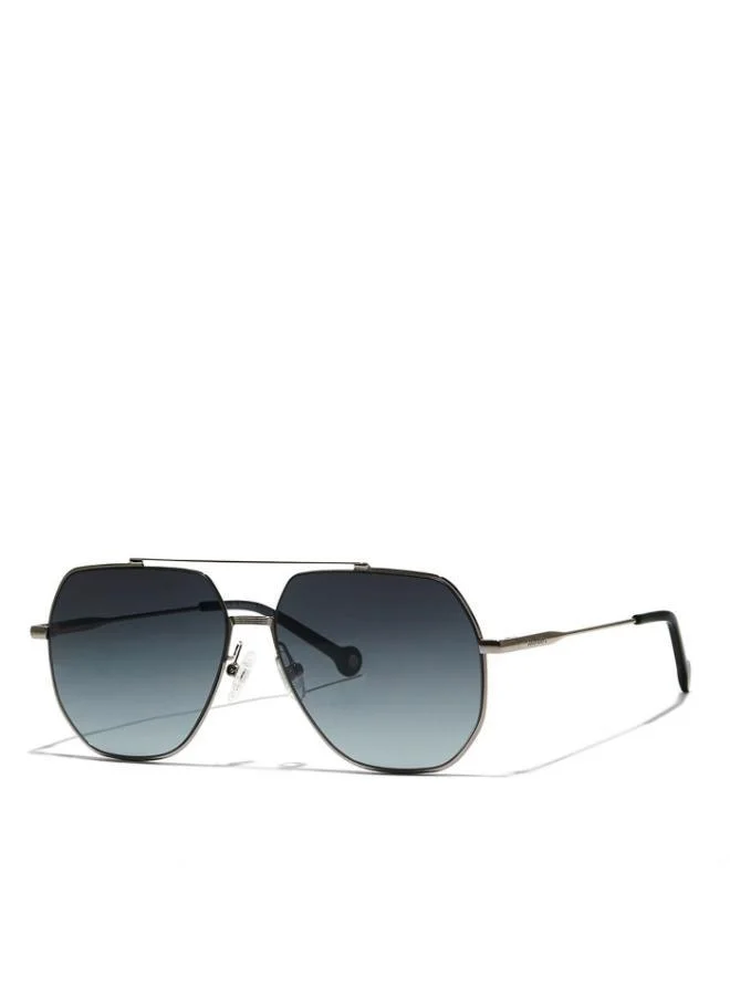 30 سندايز نظارة شمسية رجالي هوت شوت زرقاء بإطار فضي معدني