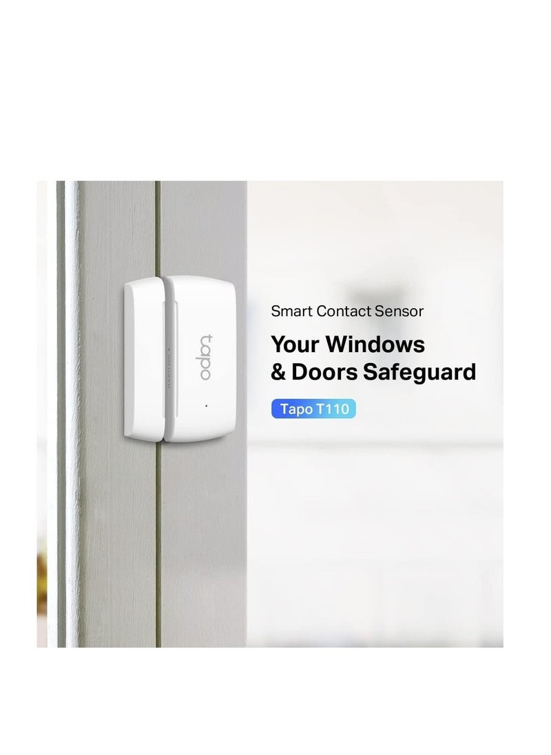 tapo - TP-Link Tapo Smart Contact Sensor, Real Time Monitor, Instant Push Notification, Battery included, Easy Installation, Work with Alexa and Google home, Tapo Hub Required sale separately Tapo T110 - Image 1