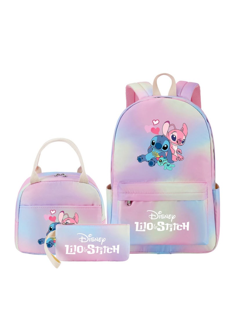 STITCH Stitch Printed Three Piece Set Backpack 