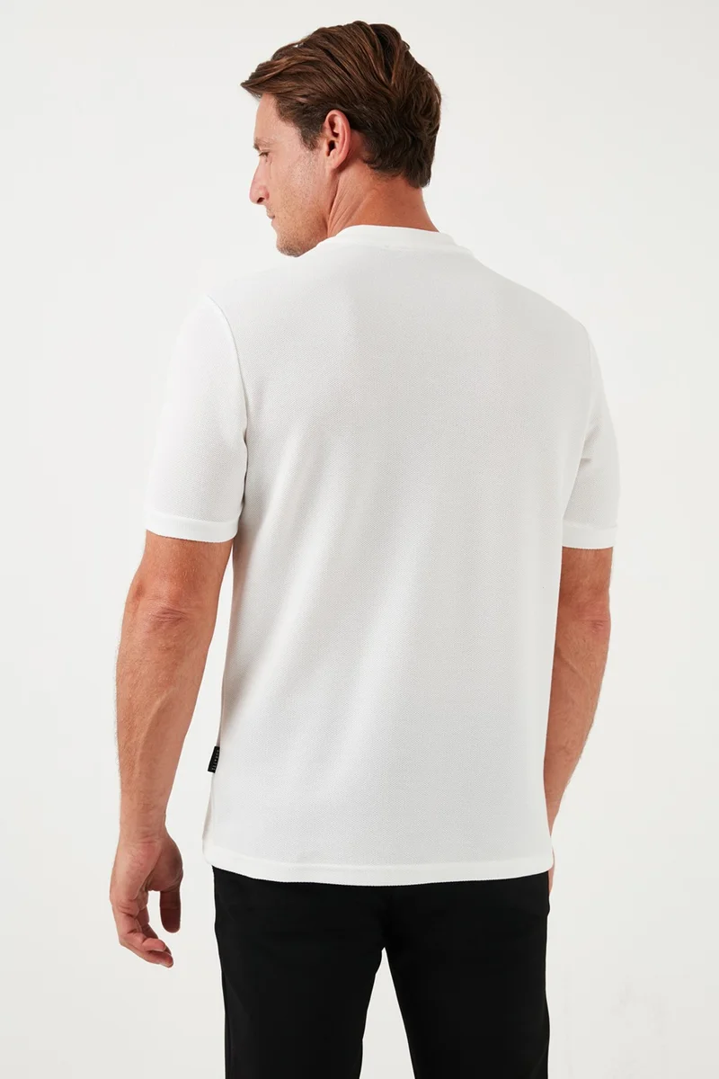 بوراتي Cotton Regular Fit Half Zipper T Shirt Men's T Shirt 5902653