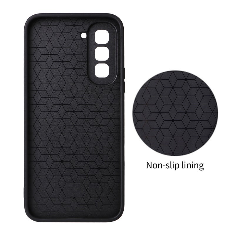 Magnetic Wireless Charging Phone Case with Kickstand for Infinix Hot 70 4G X6895, TPU Leather Handcrafted Cover - Image 4