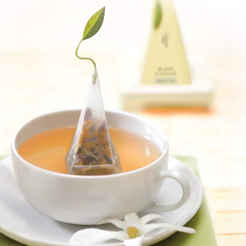 Tea Forte مجموعة هدايا شاي تي فورت لوتس للاسترخاء مع أكياس شاي مثلثة مصنوعة يدويًا - 20 قطعة - Image 4