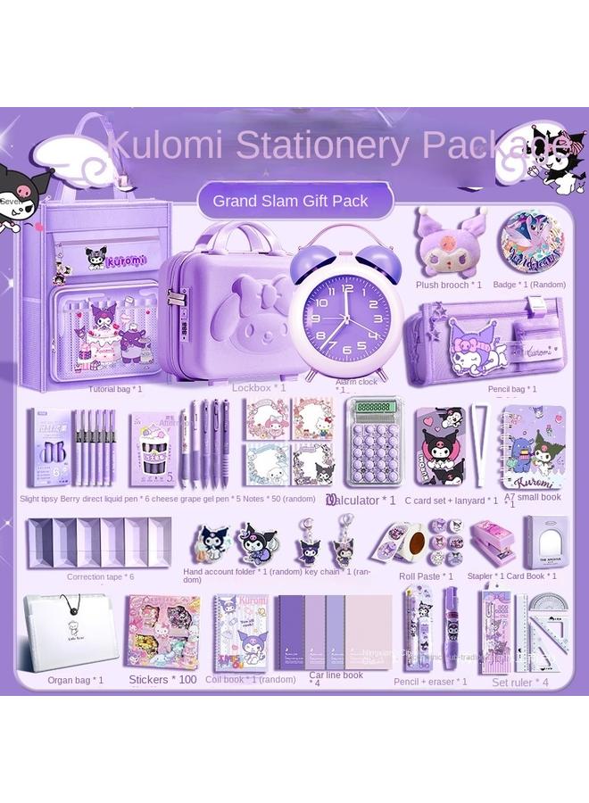Bluejw Kulomi Stationery Suit Gift Box For Girls School Opening Gift Bag Sanrio Kulomi Hand Account For Children And Young Children - Image 2