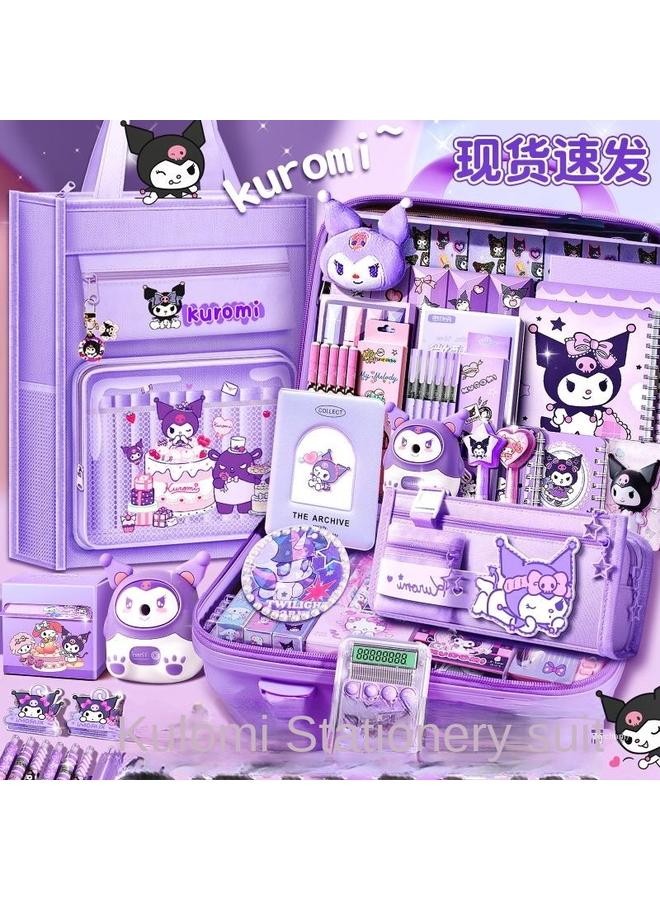 Bluejw Kulomi Stationery Suit Gift Box For Girls School Opening Gift Bag Sanrio Kulomi Hand Account For Children And Young Children - Image 3