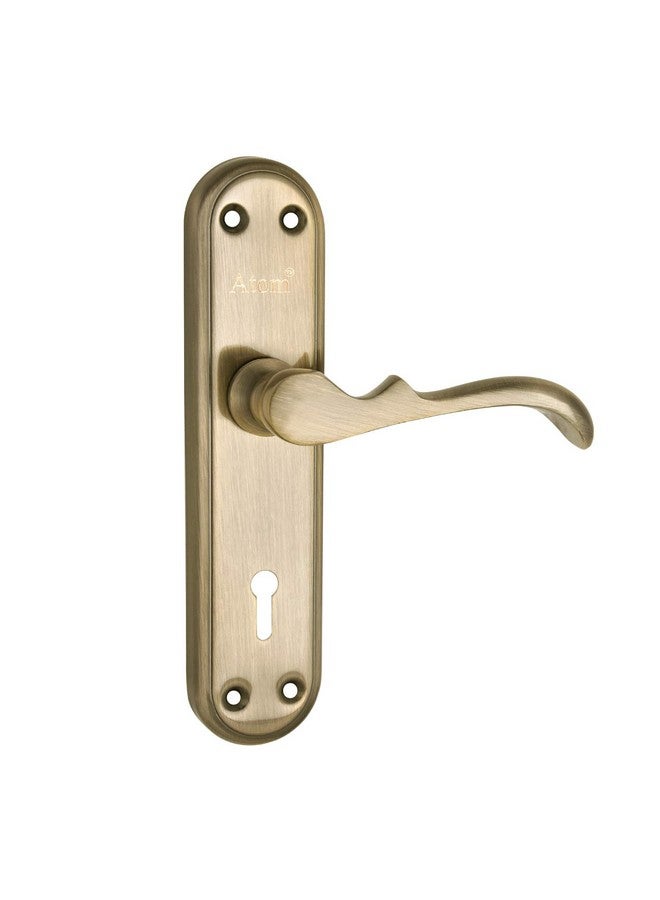 ATOM Atom Heavy Duty Mortise Door Lock for Bedroom, Living Room, Main Door, Brass Antique Finish | 3 Keys | 6 Lever Double Stage Lockset for House Hotel Office(MERCURYKY)  - Image 2