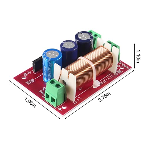 Coliao 2pcs 400W Adjustable Speaker Crossover 2 Way Treble/Bass 2 Unit Audio Frequency Divider Distributor Filters Updated Version - Image 2