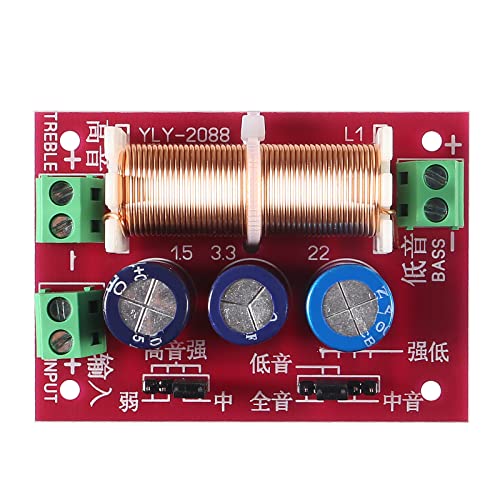 Coliao 2pcs 400W Adjustable Speaker Crossover 2 Way Treble/Bass 2 Unit Audio Frequency Divider Distributor Filters Updated Version - Image 4