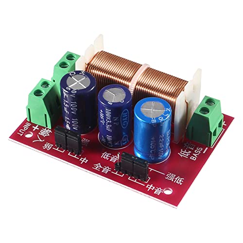 Coliao 2pcs 400W Adjustable Speaker Crossover 2 Way Treble/Bass 2 Unit Audio Frequency Divider Distributor Filters Updated Version - Image 3