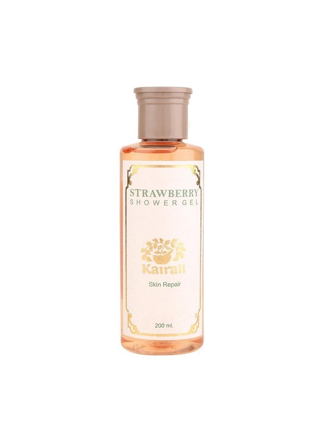 Kairali Strawberry Shower Gel - Herbal Body Wash for Skin Repair & Rejuvenation (200 ML) - Image 1