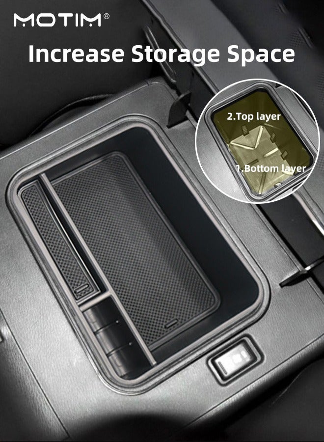 Motim Central Armrest Storage Box, Center Console Organizer Storage Tray for Nissan Patrol Y62/Infiniti QX80 - Image 3