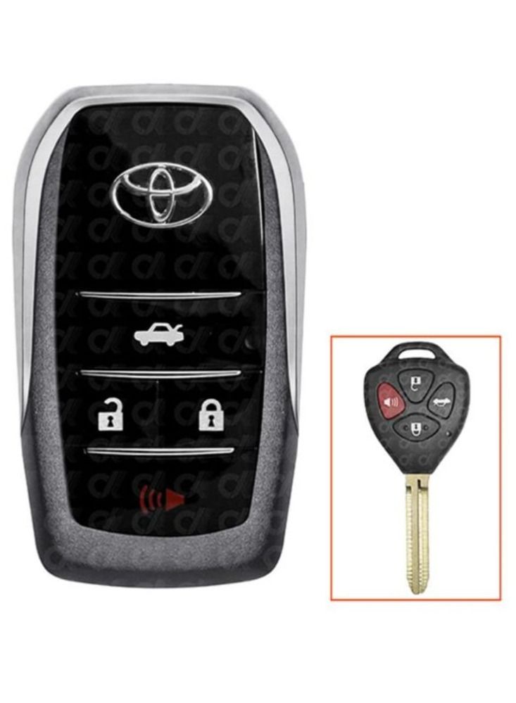 4 Buttons Remote Key Shell With Emergency Key For Toyota 2006 - 2015