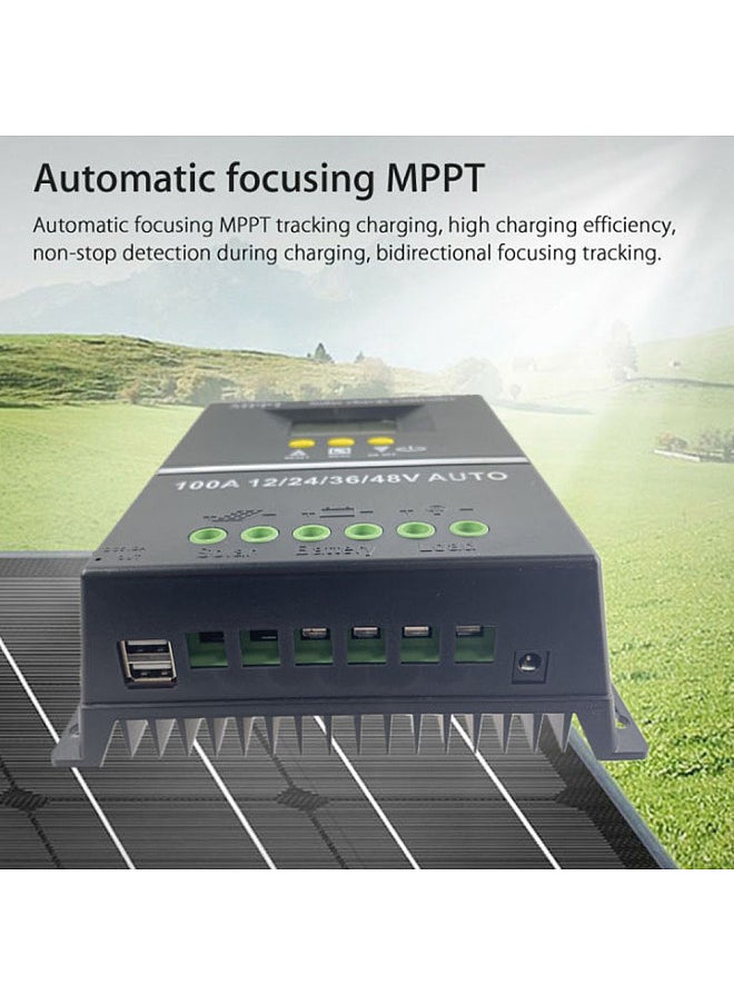 Generic - Voltage Automatic Identification Solar MPPT Controller LCD Display Off-grid System Electrical Power Generating Systems - Image 1