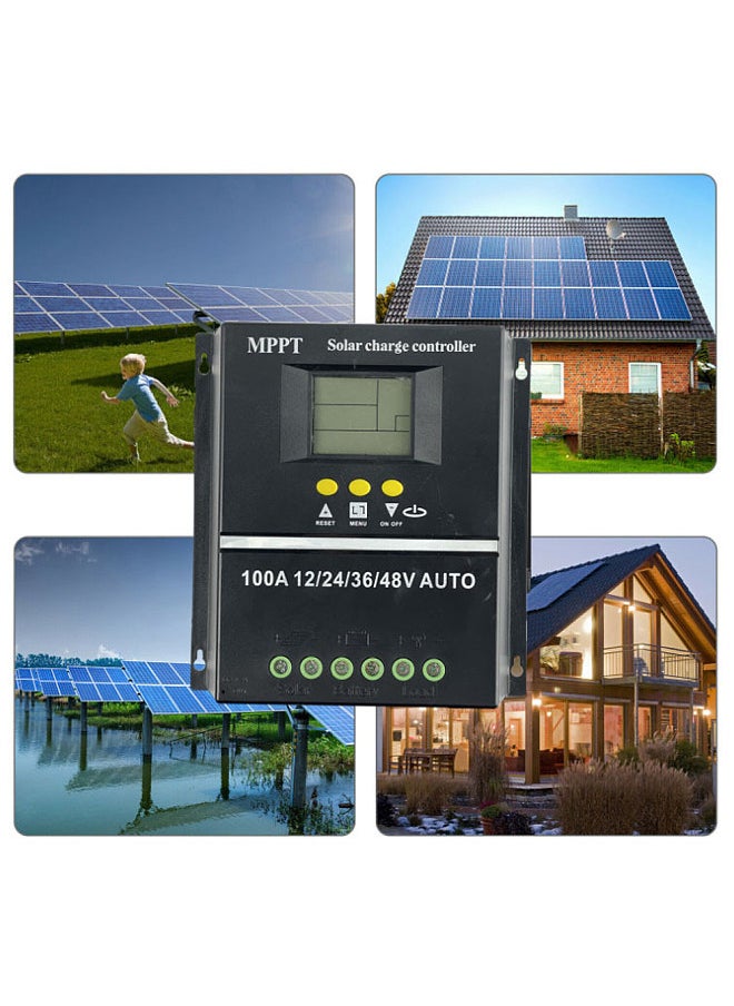 Generic - Voltage Automatic Identification Solar MPPT Controller LCD Display Off-grid System Electrical Power Generating Systems - Image 1