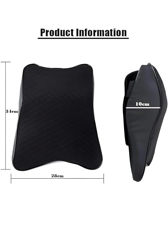 HIMJA Car Seat Headrest Neck Rest Cushion, Car Neck Pillow Durable 100% Pure Memory Foam Neck Pillow with Breathable Removable Cover Washable Comfortable Ergonomic & Neck Pain Relief - Image 3
