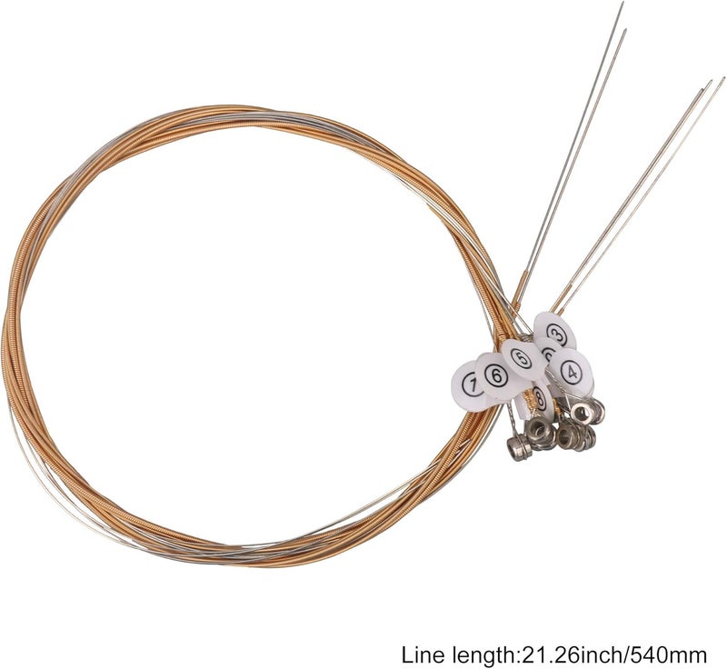 Mxfans 10x Lyra Harp Steel String Set for 10-String Lyre Replacement Accessory - Image 4