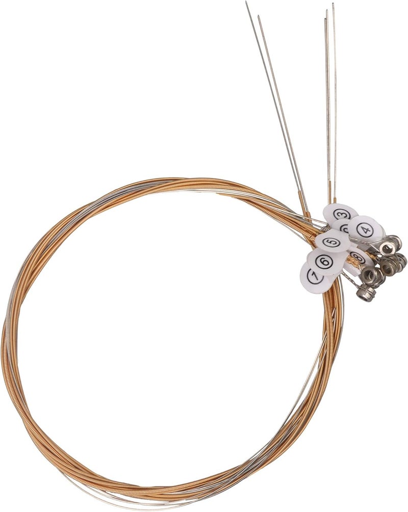 Mxfans 10x Lyra Harp Steel String Set for 10-String Lyre Replacement Accessory - Image 1