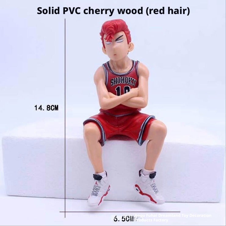 Slam Dunk Sakuragi & Rukawa Q-version Basketball PVC Figure - Image 1