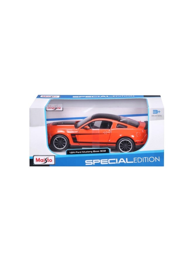 Maisto Ford Mustang Boss 302 Diecast Model Car (1:24, Orange) - Image 2
