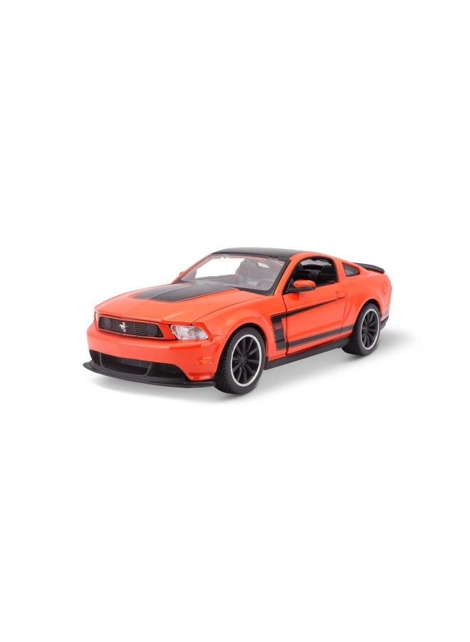 Maisto Ford Mustang Boss 302 Diecast Model Car (1:24, Orange) - Image 1