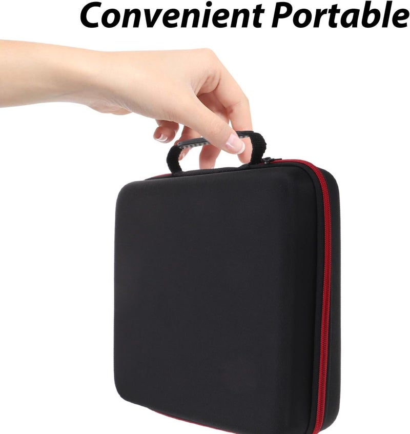 ULTECHNOVO Portable Handheld Microphone Storage Bag 4-slot Eva Protective Case 29x26x7cm Mic Carrying Case for Travel Karaoke and Outdoor Use - Image 4