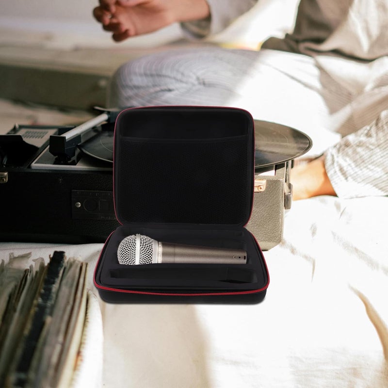 ULTECHNOVO Portable Handheld Microphone Storage Bag 4-slot Eva Protective Case 29x26x7cm Mic Carrying Case for Travel Karaoke and Outdoor Use - Image 5