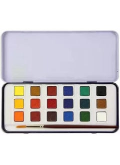 Camlin Camlin 18 Shades Artists Water Colour Cake with Brush, Multicolor  - Image 3