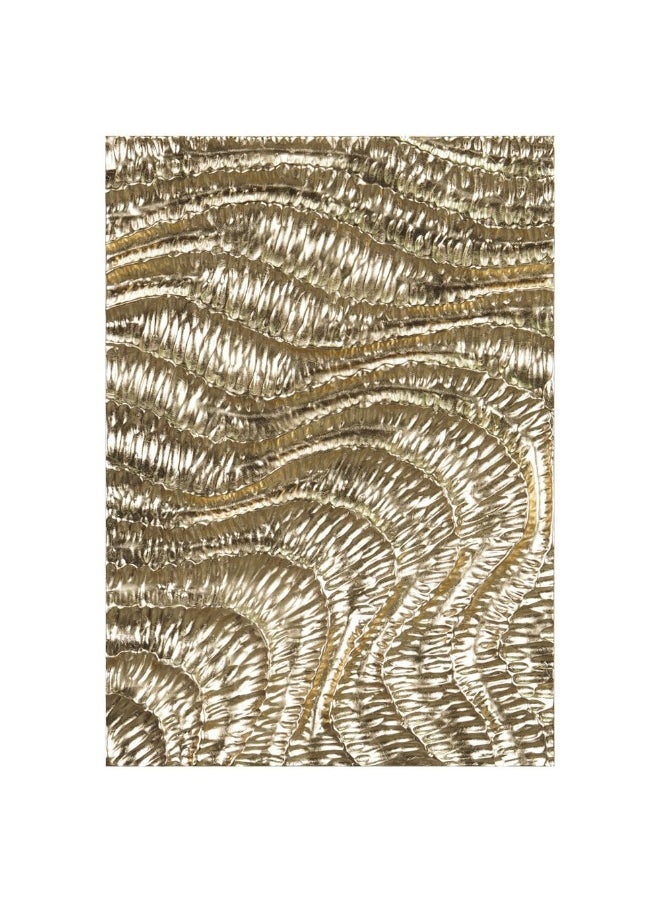 DANUBE HOME Danube Home Skia Glass & Pp Golden Desert Shadow Boxes Wall Art - 50X70X25Cm Abstract Wall Decor For Living Room, Bedroom & Office Modern Home Decoration Decorative Home Accessories 