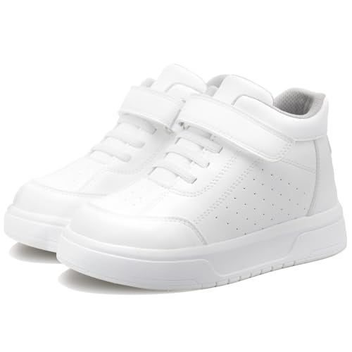 princepard Kids Orthopedic Shoes with Ankle and Arch SupportFashion Thick Sole Corrective Sneakers White 13 Little Kid - Image 1