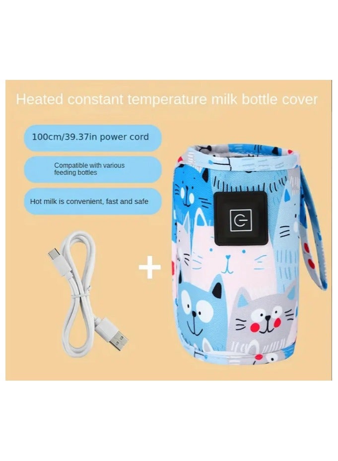 فيجن مدفأة زجاجة حليب الرضيع , دفاية حليب من القماش بثلاثة سرعات ,أمنة وسريعة بمدخل يو اس بي 29.5 ×14 سم ,أشكال  متعددة - Image 5