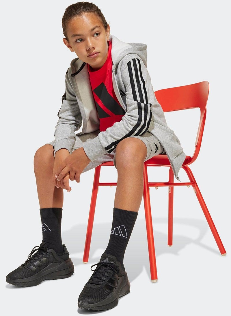 adidas جاكيت رياضي بغطاء رأس بسحاب كامل للجنسين - Image 5