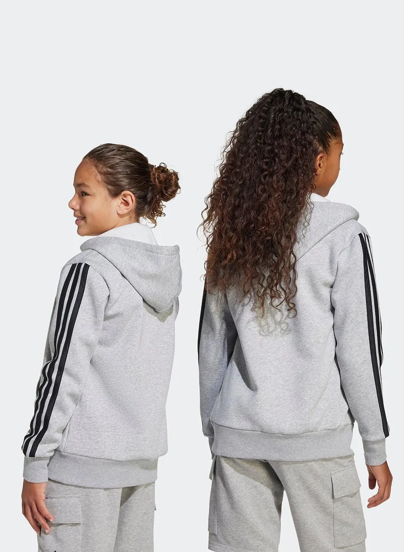 Adidas essentials full zip unisex hooded track top