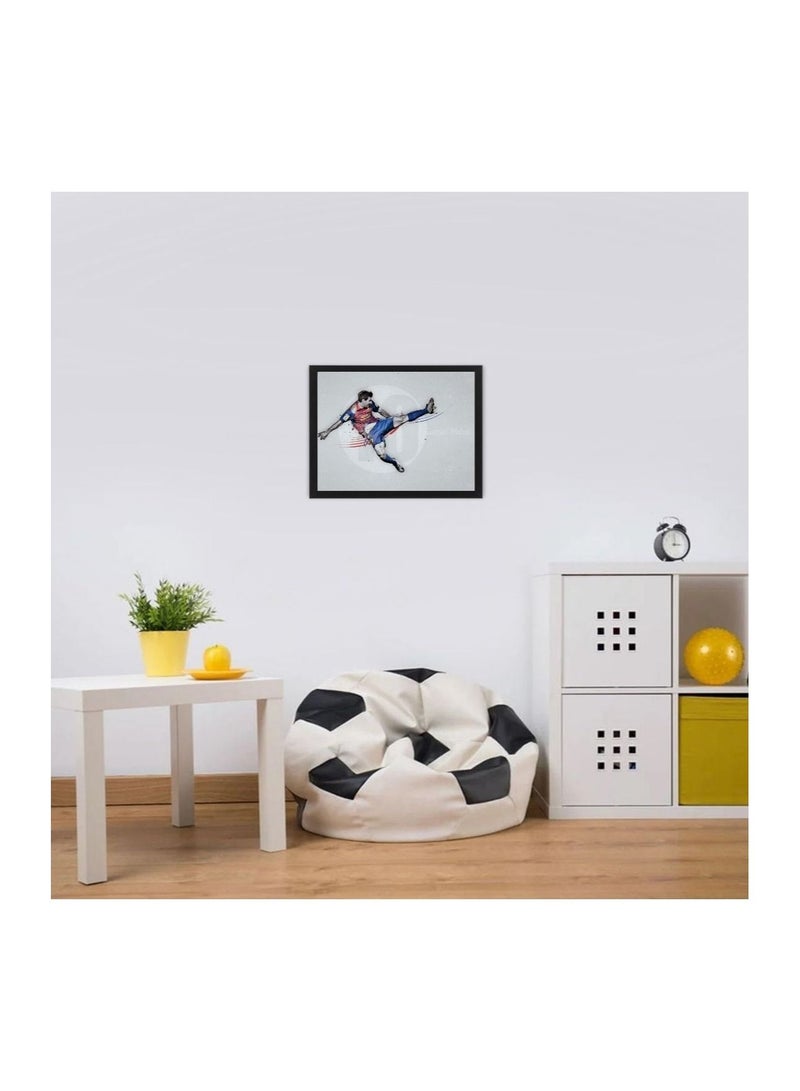 MEC Wallpaper Wall Art Poster Frame Football Player Lionel Messi 21X30 cm - Image 5
