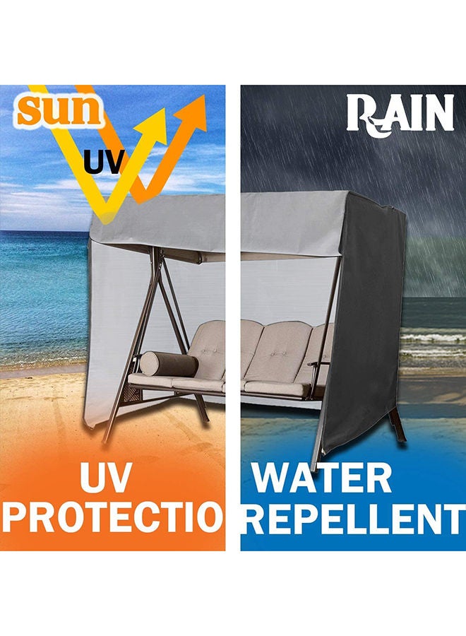 YULAN 3-Seater Windproof Outdoor Anti-UV Outdoor Garden Hammock Chair Cover  - Image 3