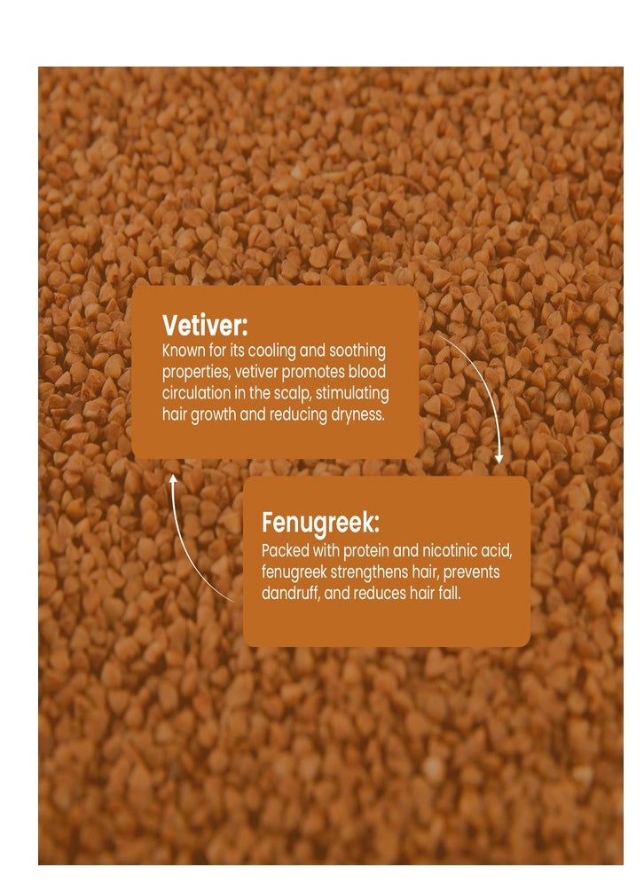 Vetiver and Fenugreek Hairfall control Hair Oil 165ml