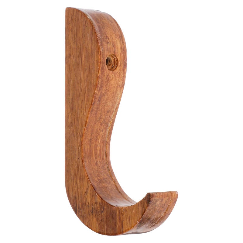 Adhesive Wooden Wall Hooks Multi Functional Robe Purse Towel Backpack Holder for Bathroom Entryway Storage - Image 2