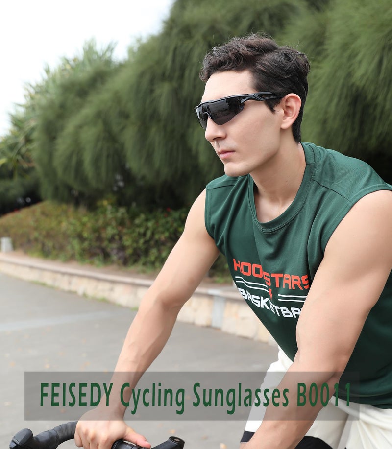 FEISEDY FEISEDY Youth Sport Polarized Sunglasses for 8-16 Cycling Running Driving Baseball Goggles Glasses B0011  - Image 2