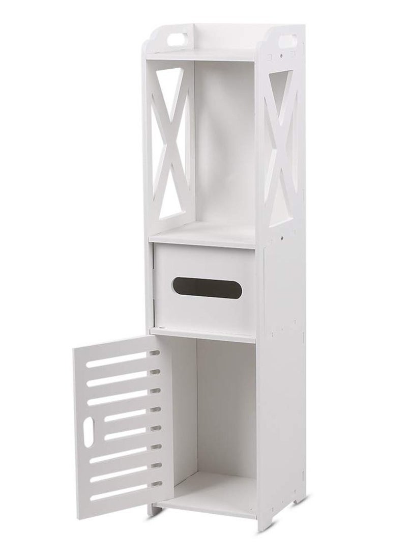 LINGWEI Bathroom Stand Small Cabinet Paper Storage Stand Beside Toilet Storage For Bathroom Storage - Image 3