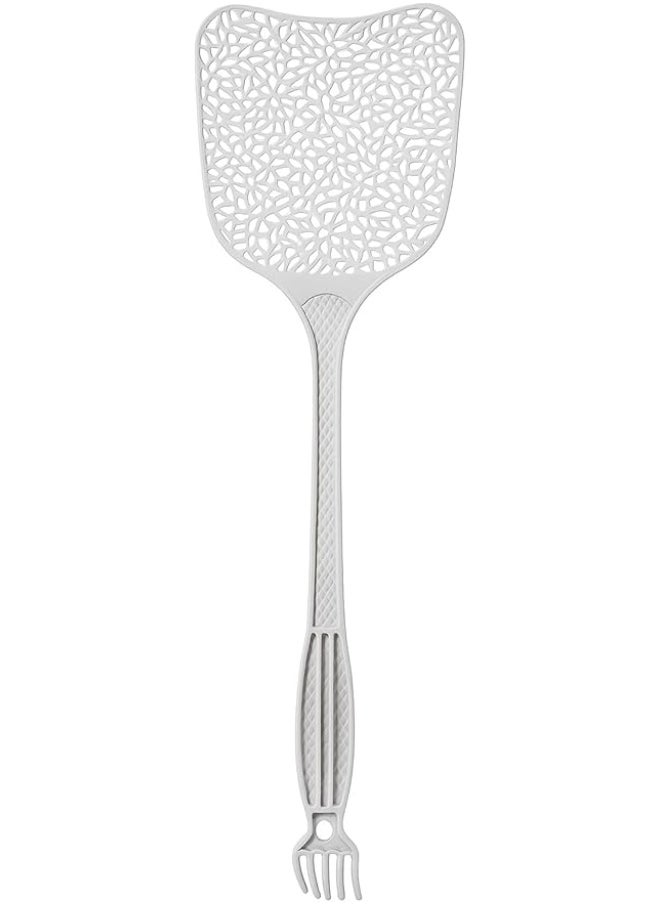 2 In 1 Manual Fly Swatter And Scalp Massager With Long Handle 55cm Durable Plastic, Random Colors Bug Killer Comfortable Claw Massager For Head Back Foot Without Sharp Edges Insect Swatter Tool