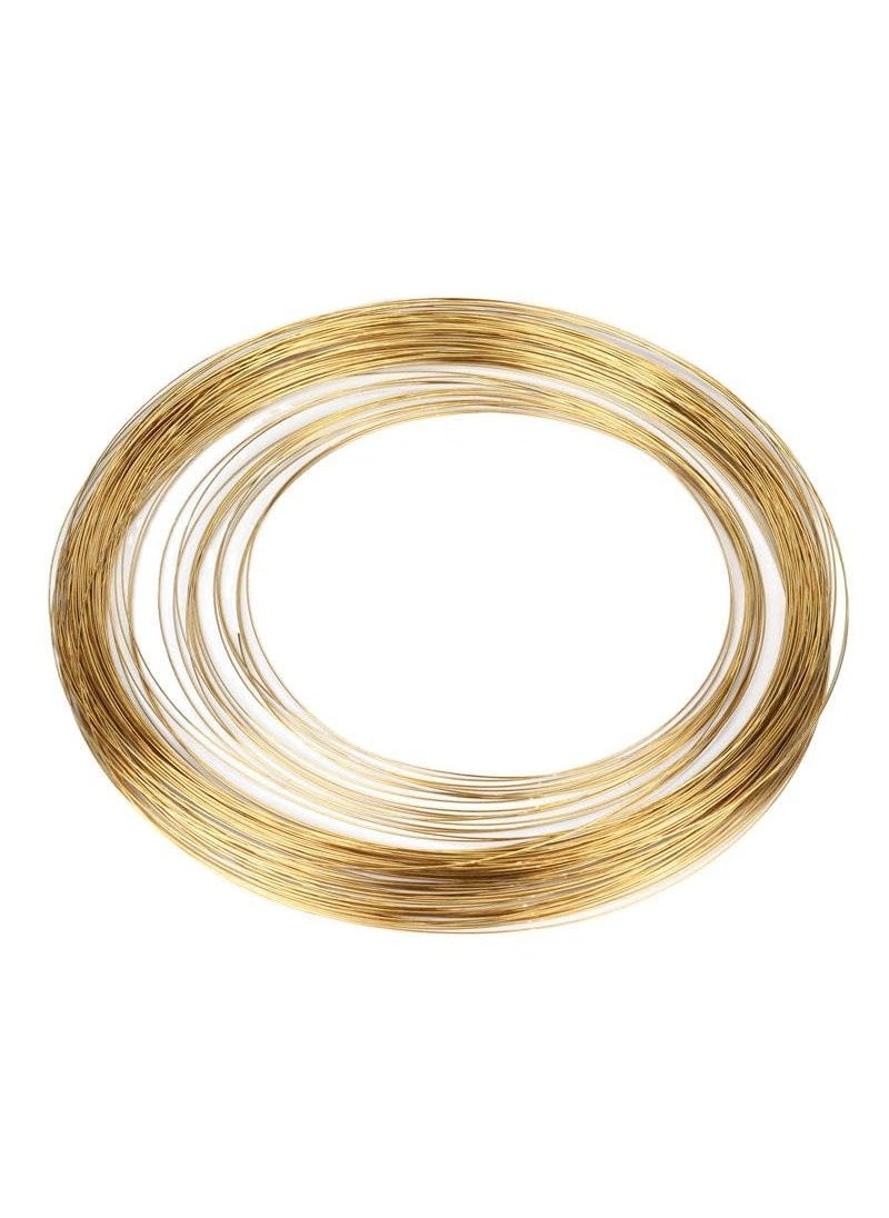 OMX OMX 20 Meters Brass Wire Golden Wire for Jewellery on Spool DIY Jewellery Artistic for Craft model making and jewelry making Golden Brass 30 Gauge 032mm 