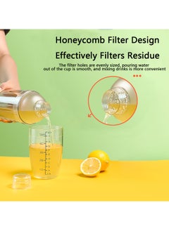 GoodTool Cocktail Shaker Built-in Honeycomb Filter Thickened Cup Wall Manual Cocktail Glass With Scale Professional Cocktail Tool  - Image 4