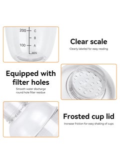 GoodTool Cocktail Shaker Built-in Honeycomb Filter Thickened Cup Wall Manual Cocktail Glass With Scale Professional Cocktail Tool  - Image 2