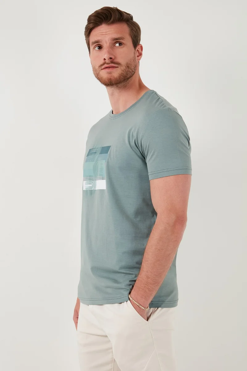 Buratti Cotton Slim Fit Crew Neck T Shirt Men's T Shirt 646R8010