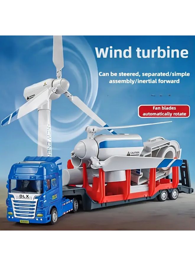 Wind Turbine Model A Rotating Blades DIY Assembly No Electricity Energy Learning Home Office Classroom Decor - Image 1