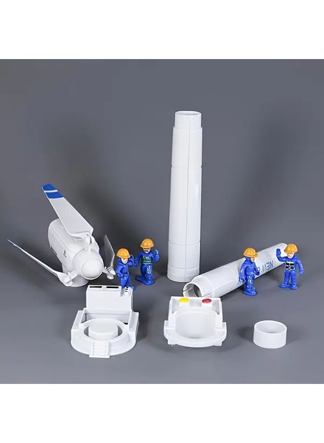 Wind Turbine Model A Rotating Blades DIY Assembly No Electricity Energy Learning Home Office Classroom Decor - Image 3