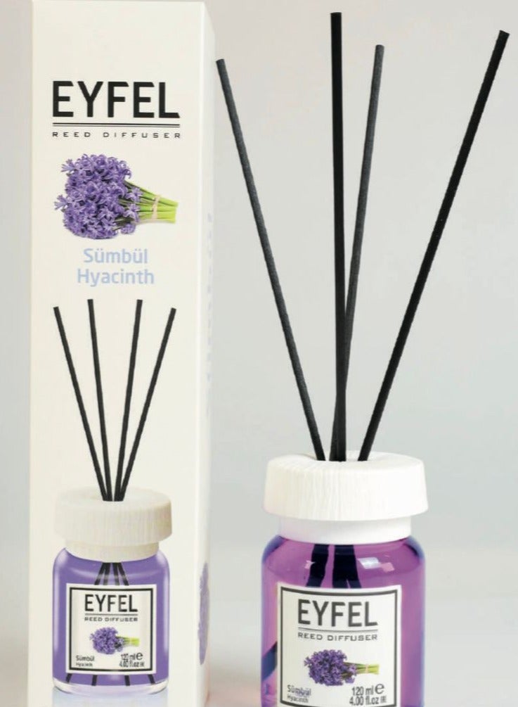 Eyfel Reed Diffuser, Hyacinth Fragrance, 120 ml - Image 1